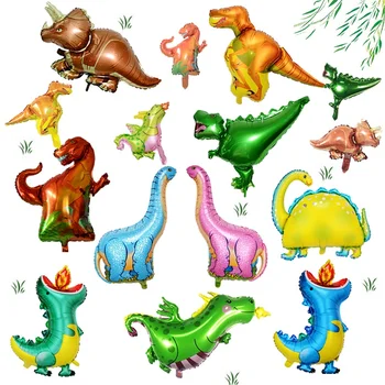 1 шт. мини-динозавр, воздушный шар из фольги, воздушные шары с животными для мальчиков, Детский динозавр, Вечеринка по случаю дня рождения, Украшения в стиле Юрского периода, воздушный шар, Детский душ