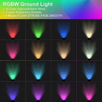 10w Landscape Lighting RGBW Низковольтное Ландшафтное Освещение С изменением цвета, 12-24 В Многоцветное Наземное Освещение IP67 Для Сада 10w Landscape Lighting RGBW Низковольтное Ландшафтное Освещение С изменением цвета, 12-24 В Многоцветное Наземное Освещение IP67 Для Сада 2