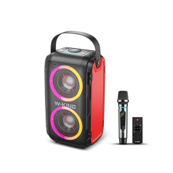 200 Вт Высокая Мощность W-King Открытый Красочный RGB Bluetooth Динамик Портативный Стерео Сабвуфер Поддерживает TF Карту Радио TWS Caixa De Som