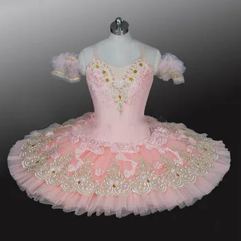 2021 Балетные пачки для взрослых, балетная пачка для маленьких девочек, платье балерины, женская розовая классическая блинная пачка, платье для танцев, детское платье