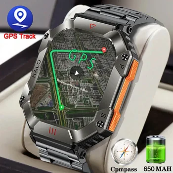 2023 Новые военные смарт-часы для Xiaomi Android GPS Ftiness Женские часы IP67 Водонепроницаемый аккумулятор 650 мАч Bluetooth Мужские умные часы