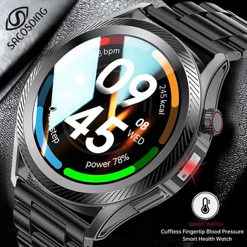 2023 Новые неинвазивные смарт-часы для измерения артериального давления, термометр, монитор сердечного ритма, Спортивные смарт-часы Bluetooth, водонепроницаемые IP67