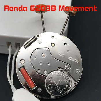 2023 Новые Оригинальные детали кварцевого часового механизма Ronda 6203B 373 Renata Battery Многофункциональные часы Movt replacements 6203.B