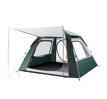 3-4 человека, водонепроницаемые, легко устанавливаемые кемпинговые палатки, Двухслойная семейная уличная палатка