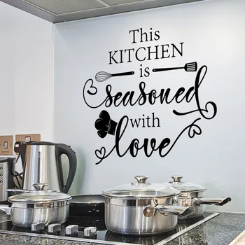 30 *60 см Креативная Английская Кухонная Посуда, Наклейки на стену, Кухонный Фон, Украшение дома, Наклейки на стену, Обои Ms2277
