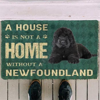3D Пожалуйста, помните, что Дом-это дом, Правила Поведения собаки Ньюфаундленда, Коврик Для Двери, Нескользящие Коврики для пола, Декор, коврик для крыльца
