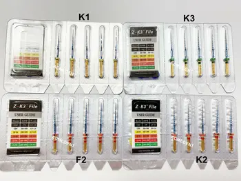 5 упаковок Стоматологических Термоактивируемых файлов Роторные Файлы с горячей тепловой Памятью Endodontic 06