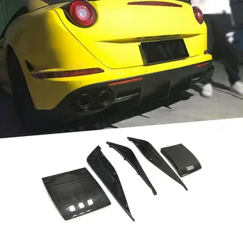 5ШТ Автомобильный Задний Багажник для Губ, Бампер, Спойлер из Углеродного Волокна для Ferrari California 2015 FRP 