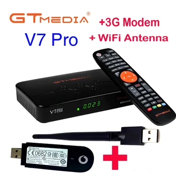 60 шт./лот GTMEDIA V7 Pro DVB-S2 H.265 DVB-T2 Спутниковый Ресивер Декодер Наземный HD ТВ приставка GTmedia V7 Proo