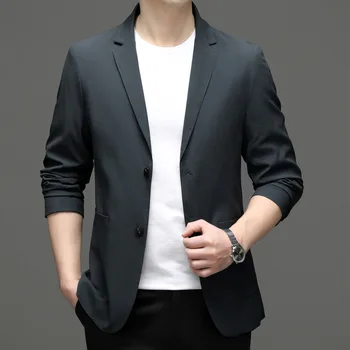 6776-2023 Мужской костюм, весенний новый деловой профессиональный мужской костюм, повседневная корейская версия костюма