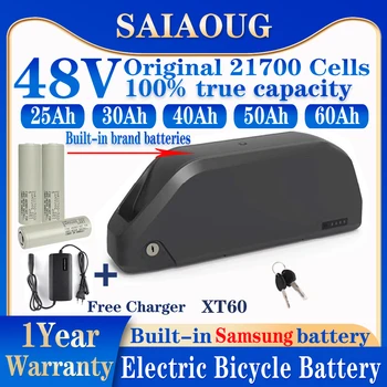Bafang 500w Hailong 48v 52v 72v 20 30 40 50 60ah Bateria Para Bike Eletrica EBike Akku Batterie 300-2500 Вт Литиевая батарея 21700
