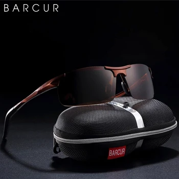 BARCUR Sport Классический дизайн, Алюминиевые солнцезащитные очки Для мужчин, женщин, Поляризованные, антибликовые, фотохромные солнцезащитные очки UV400