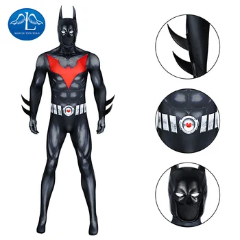 Bat Beyond Cosplay Custome Взрослый Комбинезон супергероя на Хэллоуин с 3D принтом для мужчин