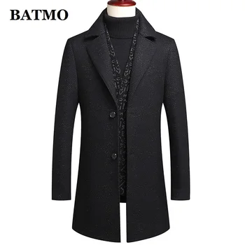 BATMO 2021, новое поступление, зимний утепленный шерстяной тренч для мужчин, мужские шерстяные куртки, шерстяное пальто для мужчин, 20A09