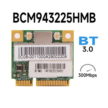 Broadcom BCM43225HMB половинного размера mini PCI-E Wlan Karte 300 Мбит/с + Bluetooth 3.0 WIFI CARD LAN