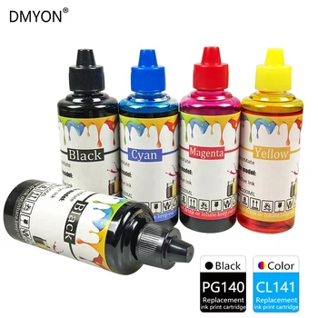 DMYON Комплект для заправки чернил, Совместимый для Принтера Canon PG140 CL141 Pixma MG2580 MG2400 MG2500 IP2880 MG3610