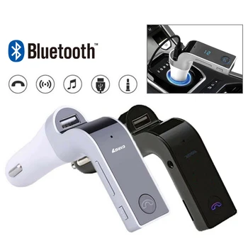 G7 Многофункциональный автомобильный Bluetooth-передатчик громкой связи, FM-передатчик, USB-MP3-плеер, USB-Автомобильная сигарета Wondeful