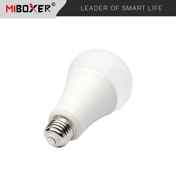 Miboxer Zigbee 3,0 2,4 G 12 Вт RGB + CCT светодиодная лампа E27 FUT105ZR AC100 ~ 240V С Регулируемой Яркостью Смарт-Лампа tuya/Голосовой/RF Пульт Дистанционного Управления
