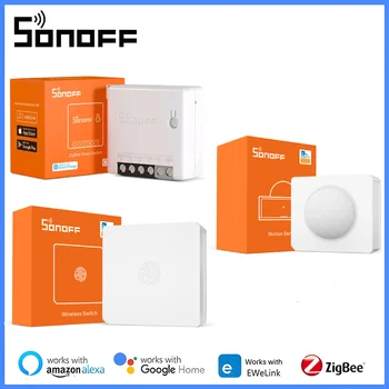 SONOFF Zigbee 3.0 ZBBridge Mini ZBMINI /Беспроводной переключатель /Датчик температуры Влажности/Движения/Двери Работает с Alexa Google Home