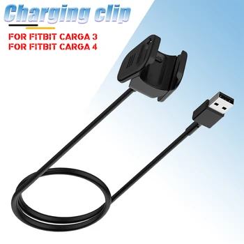 USB-кабель для зарядки, зажим для портативного адаптера, Сменная док-станция для зарядного устройства для Fitbit Charge 3 4 Charge3/Charge4, Аксессуары для смарт-часов
