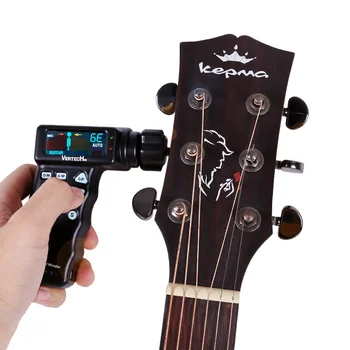 Автоматическая настройка Verterchnk Без поворота ручки вручную Автоматический гитарный тюнер можно заряжать Гитарный тюнер Oem
