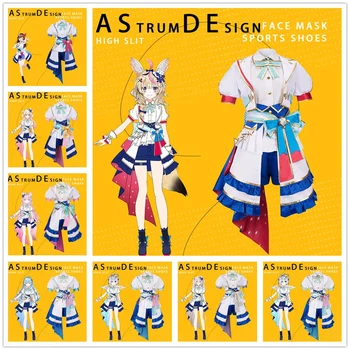 Аниме Momosuzu Nene Косплей костюм для взрослой девочки JK униформа Юбка пальто Hololive 4th Fes.Яркие нарядные сценические костюмы на Хэллоуин