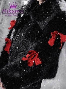 Готическое зимнее теплое пальто из искусственного меха, женская черная пушистая куртка, шикарная женская верхняя одежда в стиле панк, одежда для рождественской вечеринки Готическое зимнее теплое пальто из искусственного меха, женская черная пушистая куртка, шикарная женская верхняя одежда в стиле панк, одежда для рождественской вечеринки 4