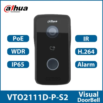 Дверной звонок Dahua Оригинальный VTO2111D-P-S2 IP-Дверная станция Виллы Встроенный Динамик Видеодомофон Поддерживает двусторонний Голосовой вызов POE P2P