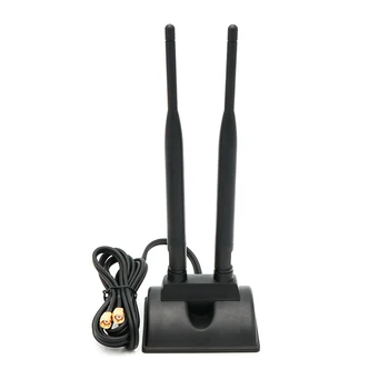 Двухдиапазонный WiFi-маршрутизатор, двойной RP-SMA, усилитель сигнала, антенна, Сетевой усилитель 2,4 ГГц, 5 ГГц, 5,8 ГГц, беспроводной удлинитель