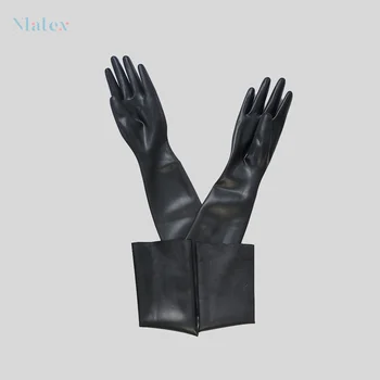 Длинные перчатки из натурального латекса премиум-класса для максимальной защиты и стиля