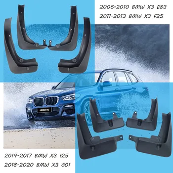 Для BMW X3 E83 F25 G01 Брызговики X3 E83 F25 G01 Брызговики bmw E83 F25 G01 автомобильные Крылья брызговики автоаксессуары 2006-2019