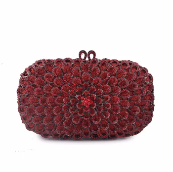 Женская вечерняя сумочка с ослепительным цветком, Роскошный клатч с кристаллами 2023, Женская вечерняя сумочка, открытая сумка на плечо для свадебной вечеринки