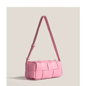 Женская сумка Через плечо с Нишевым дизайном, сумка для подушек для девочек, тканая сумка 2023, Новая модная однотонная женская сумка через плечо