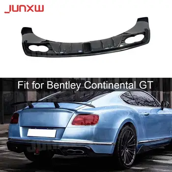 Задний Диффузор, Разветвители, Бампер, спойлер ST Style для Bentley Continental GT 2015-2017, Защита заднего бампера из углеродного волокна