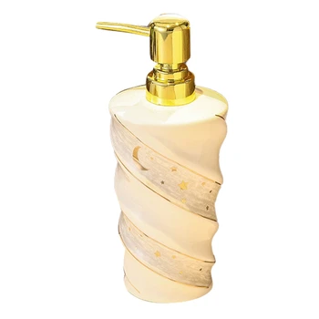 Керамический дозатор мыла для ванной комнаты, бутылка для хранения жидкости, моющее средство, ручной душ, Шампунь, Бутылки Белого цвета