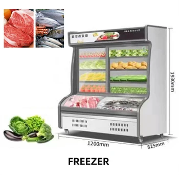 Коммерческие витрины, охлажденные замороженные фрукты и овощи, рестораны барбекю, шкафы для хранения свежих продуктов, вертикальные r