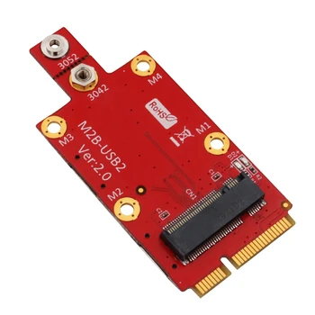 Конвертер M2 в Mini PCIE Riser Card Конвертер M2 В Mini PCIE С двумя слотами для NANO SIM-карт M.2 Key B В адаптер Mini PCI-E