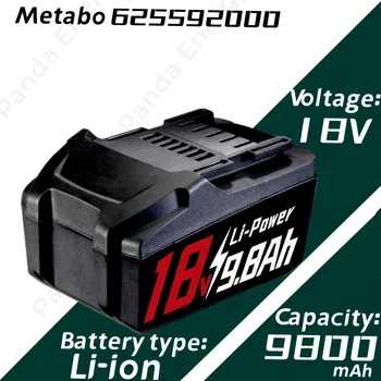 Литий-ионный аккумулятор 9800 мАч 18 В для замены аккумулятора metabo 18 В 6,25459, 625459000, SB18 LT, SSD18 LT, SSW18 LT, ASE18 LTX, KSA18 LTX, ULA14 Литий-ионный аккумулятор 9800 мАч 18 В для замены аккумулятора metabo 18 В 6,25459, 625459000, SB18 LT, SSD18 LT, SSW18 LT, ASE18 LTX, KSA18 LTX, ULA14 0