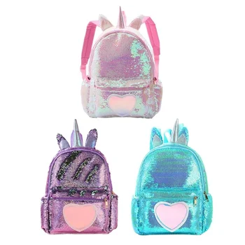 Маленький рюкзак для девочек 2023, женская многофункциональная мини-сумка на плечо с блестками, детский рюкзак для девочек-подростков