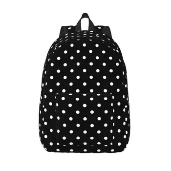 Милый рюкзак в горошек для мальчиков и девочек, детская школьная сумка для книг, рюкзак для детского сада, дорожная сумка для начальной школы