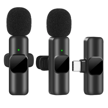 Мини Петличный Беспроводной Микрофон Портативный Телефонный Микрофон Прямая Трансляция Игровой Аудио-Видеозаписи Микрофон для iPhone Samsung Xiaomi