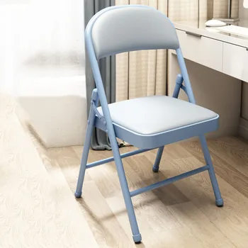 Минималистичные Складные обеденные стулья Для Отдыха В Офисе, гостиной, Обеденные стулья Со спинкой, Бытовая Мебель WZ50DC