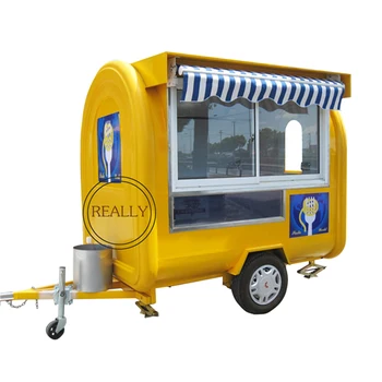 многофункциональная тележка для приготовления мороженого для уличного торгового прицепа для продажи в Европе