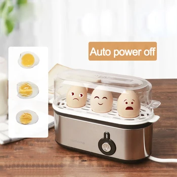 Многофункциональная яйцеварка, Бытовая Мини-машина для приготовления яиц для завтрака, Автоматическое отключение, защита от высыхания, Бойлер для яиц из нержавеющей стали 220 В