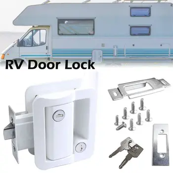 Модификация Аксессуары Дверной замок для дома-фургона Camper Caravan, два ключа, ручка двигателя, засов