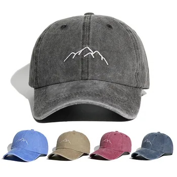 Модные Бейсбол кепки для женщин и мужчин ретро мыть хлопок вершины вышитая шапка на открытом воздухе случайные Солнца snapback шапки шляпы