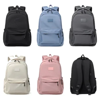 Модный и простой мужской рюкзак для подростков, школьный рюкзак для студентов, Большой емкости, Водонепроницаемый рюкзак для путешествий на открытом воздухе для женщин