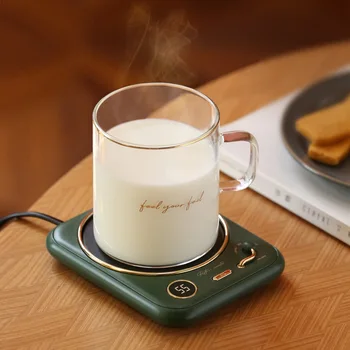Нагреватель для подогрева чашек 220 В, Нагревательные подставки для чая, 3-ступенчатый Настольный нагреватель для кофе, Подогреватель чая с молоком, с синхронизацией