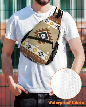Нагрудная сумка с племенным тотемом в стиле Бохо для мужчин и женщин, Повседневная сумка через плечо для путешествий на открытом воздухе, водонепроницаемая сумка-слинг