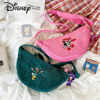 Новая Женская сумка Disney Mickey, Модная Высококачественная Женская сумка с Фонариком, Популярная Повседневная Универсальная сумка через плечо